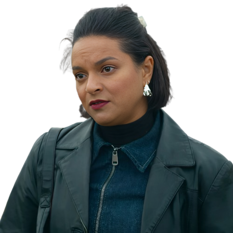 Nancy Black  Leather Coat